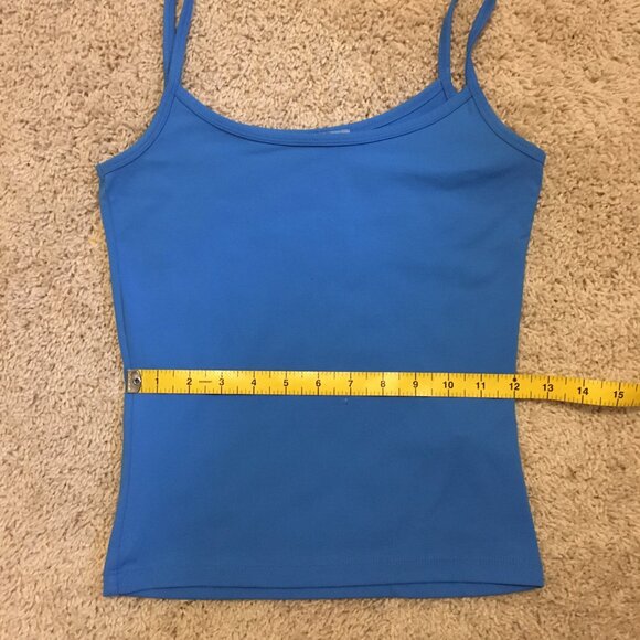 Bright Blue Basic Short Torso Camisole Tank Top - Picture 12 of 15